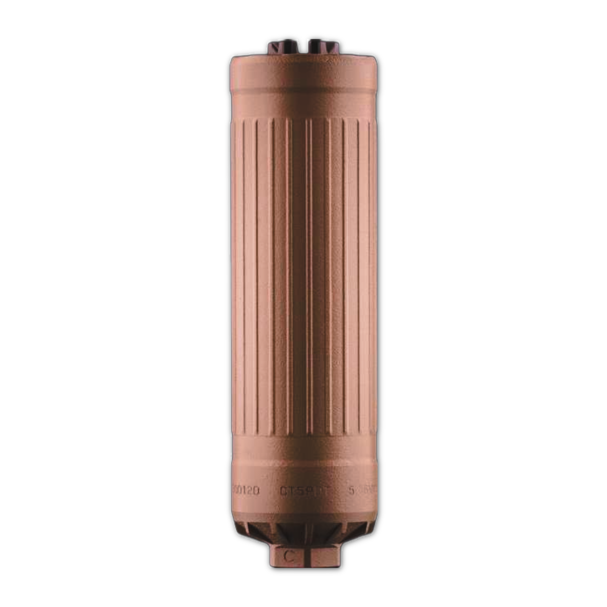 Dead Air CT5P 5.56/6mm ARC Suppressor Direct Thread 5/8-24, FDE - CT5PDTFDE5824 - Dead Air Silencers