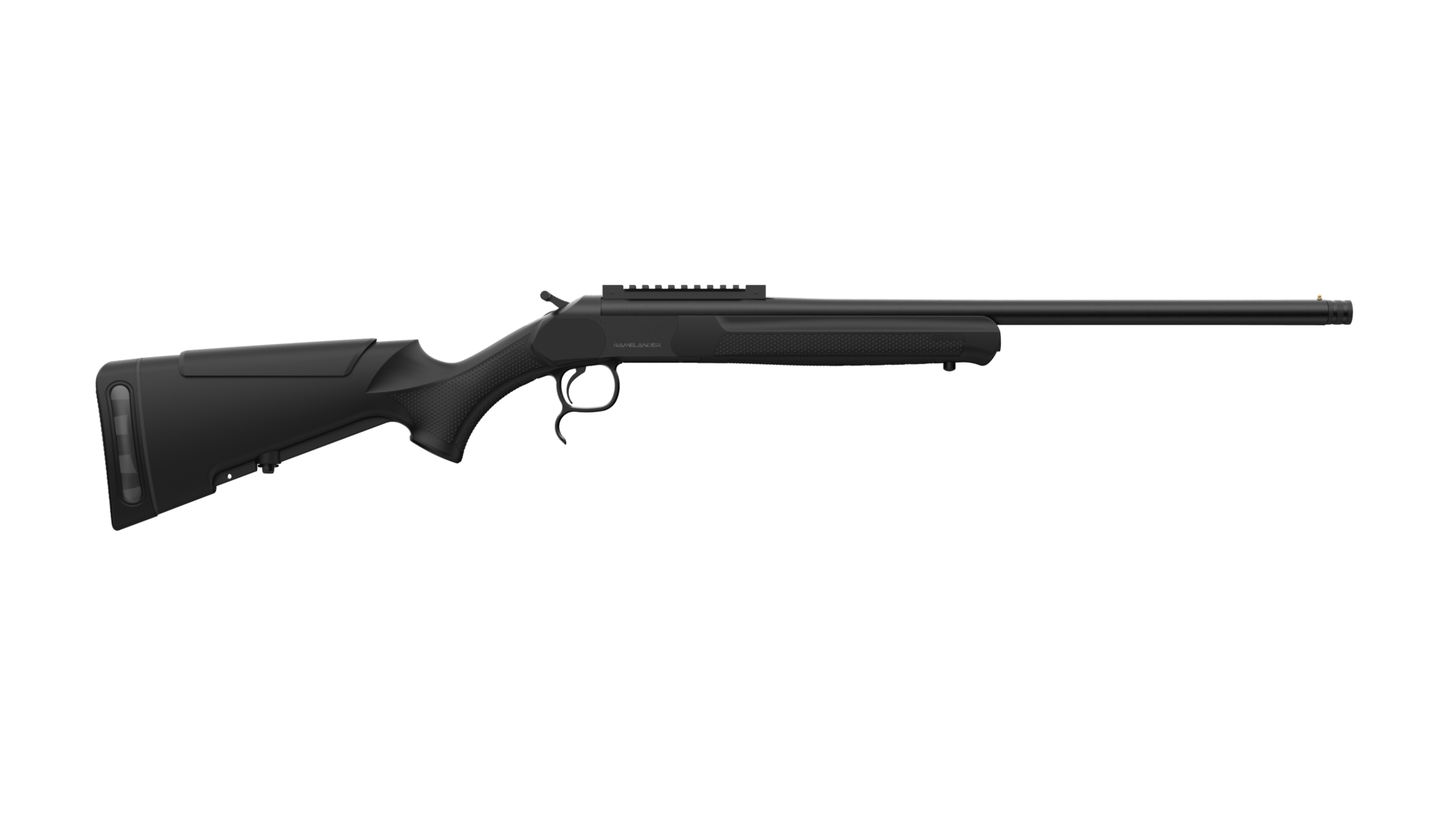Retay Gamelander 20 Gauge 22" Single Shot Break Action Shotgun, Black - GML-20BLK - Retay