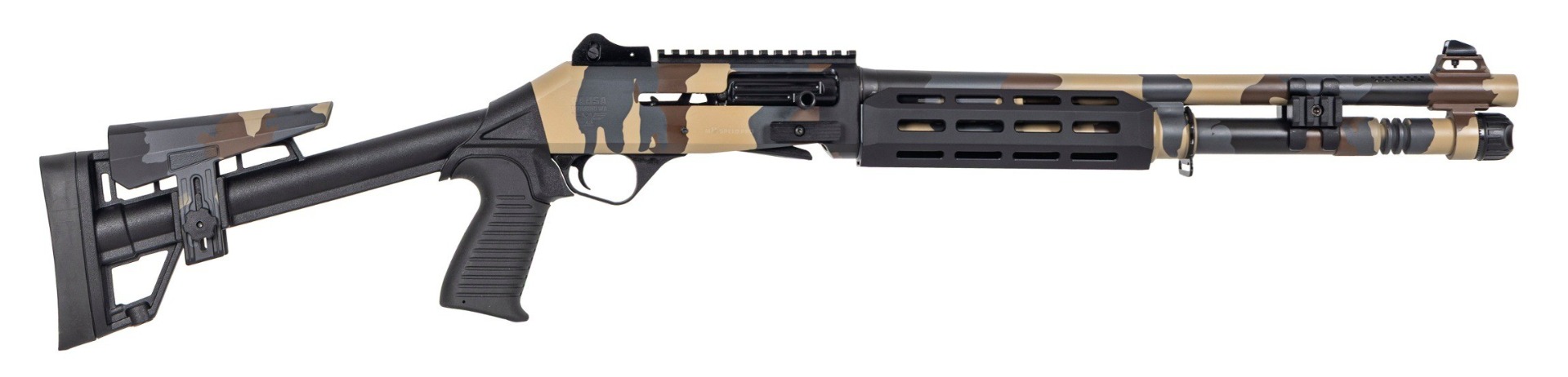 Panzer M4 Pro Speed A.R.G.O. 12 Gauge 18.5" Semi-Auto Shotgun - Desert Phantom Camo