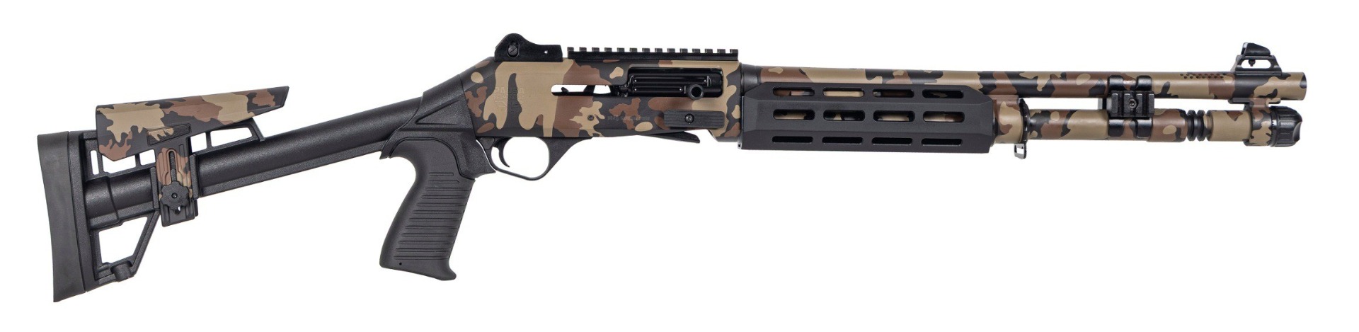 Panzer M4 Pro Speed A.R.G.O. 12 Gauge 18.5" Semi-Auto Shotgun - FDE Scorpion Camo
