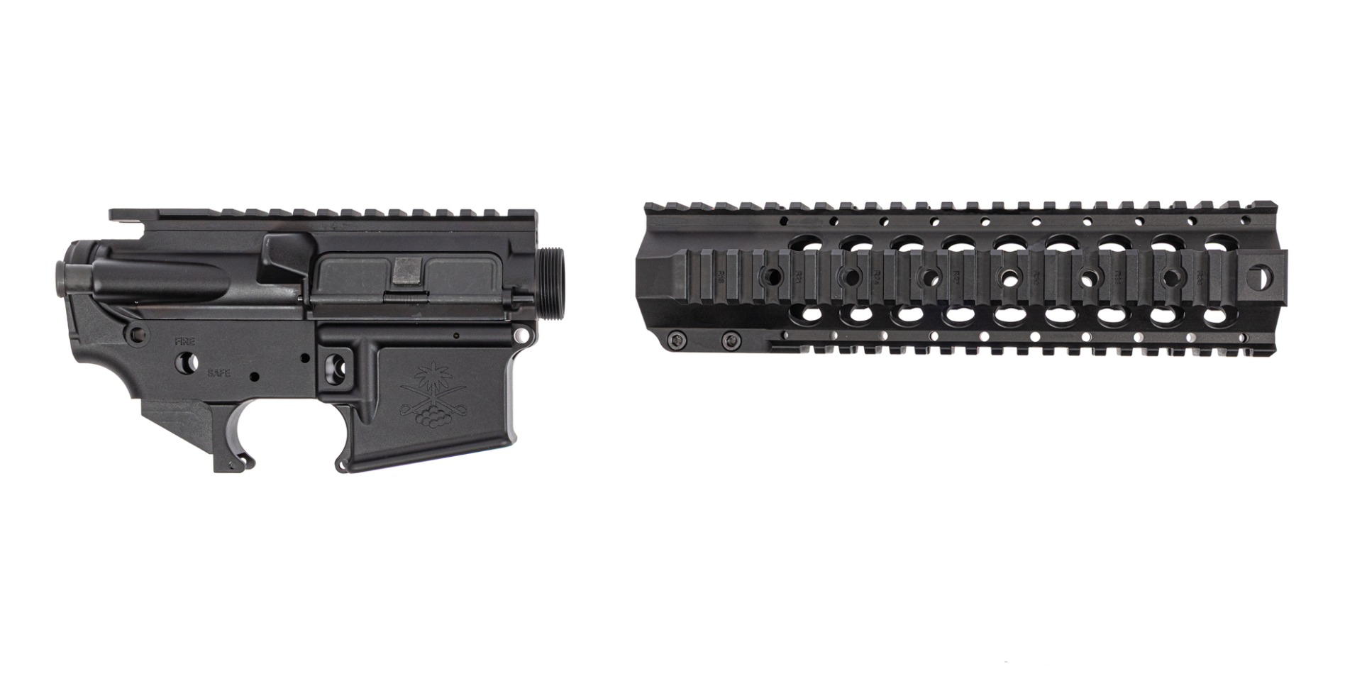 Sabre-15 Builder Set - 9" Quad Rail, Black