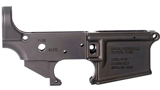 Radical Firearms Stripped AR15 Lower, Black - Radical Firearms