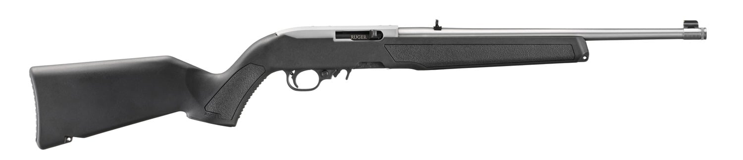 Ruger 10/22 .22 LR 16.4" TB 10rd Semi Auto Rifle, Black/Stainless - 32004 - Ruger