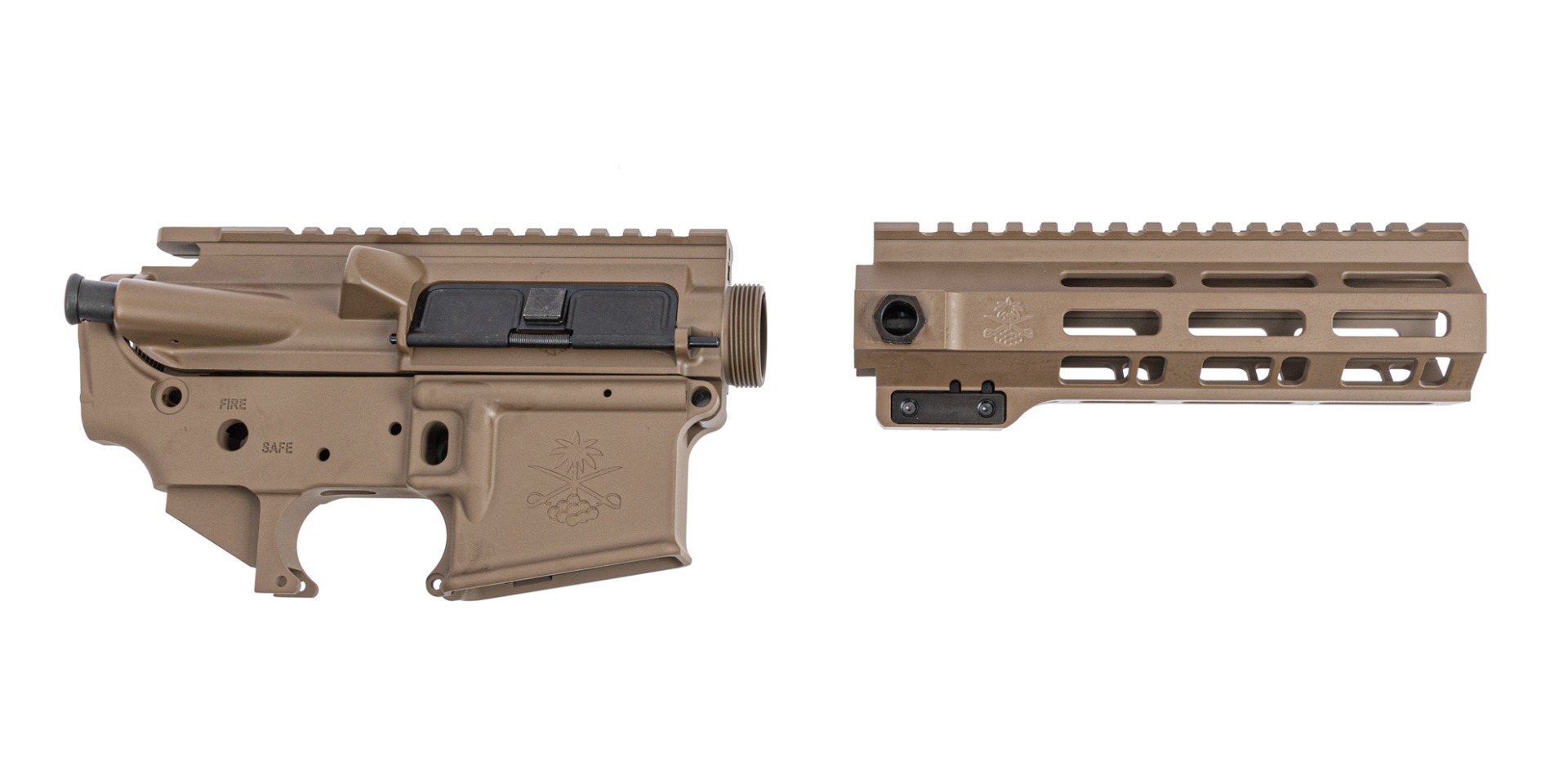 Sabre-15 Builder Set - 6.75" QDSM Rail, FDE