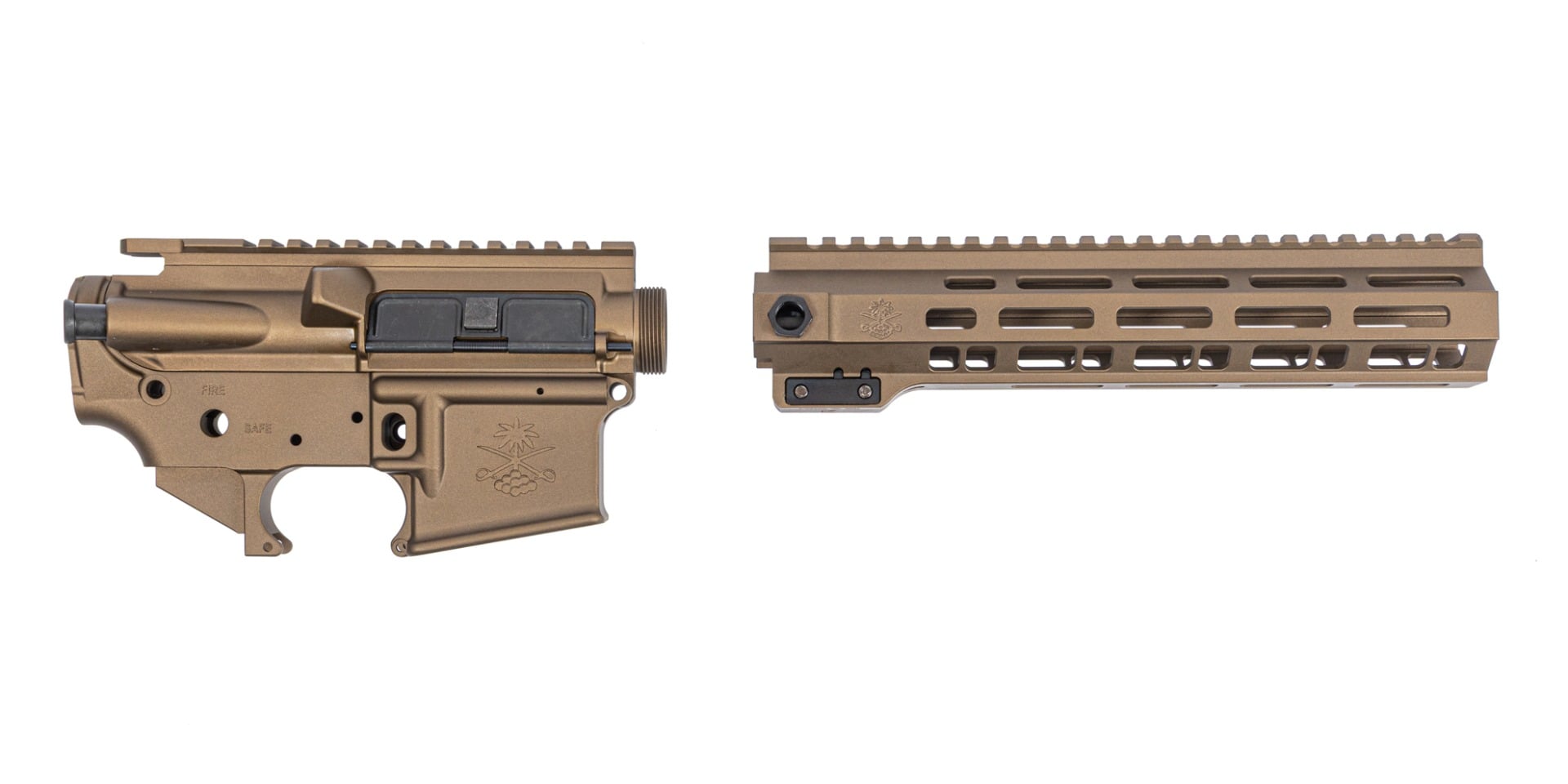 Palmetto State Armory Sabre-15 Builder Set - 9.75" QDSM Rail, Burnt Bronze