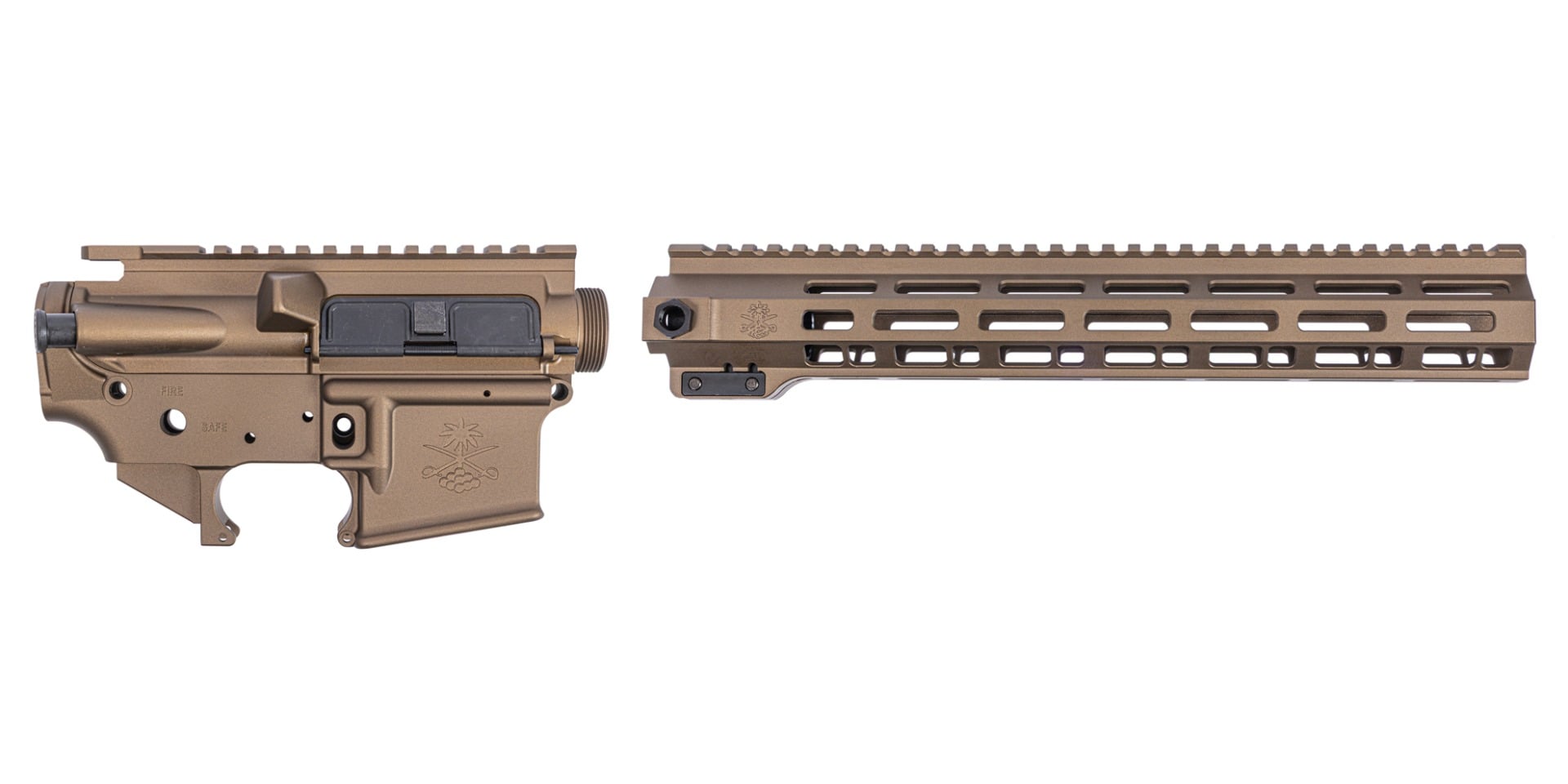 Palmetto State Armory Sabre-15 Builder Set - 13" QDSM Rail, Burnt Bronze