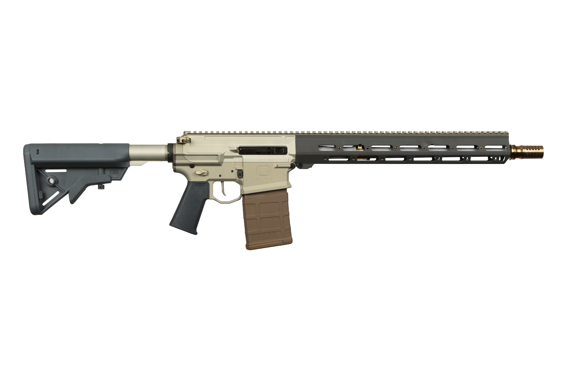 Q LLC BOOMBOX 8.6 Blackout 16" AR-10, Black/Grey - Q Llc