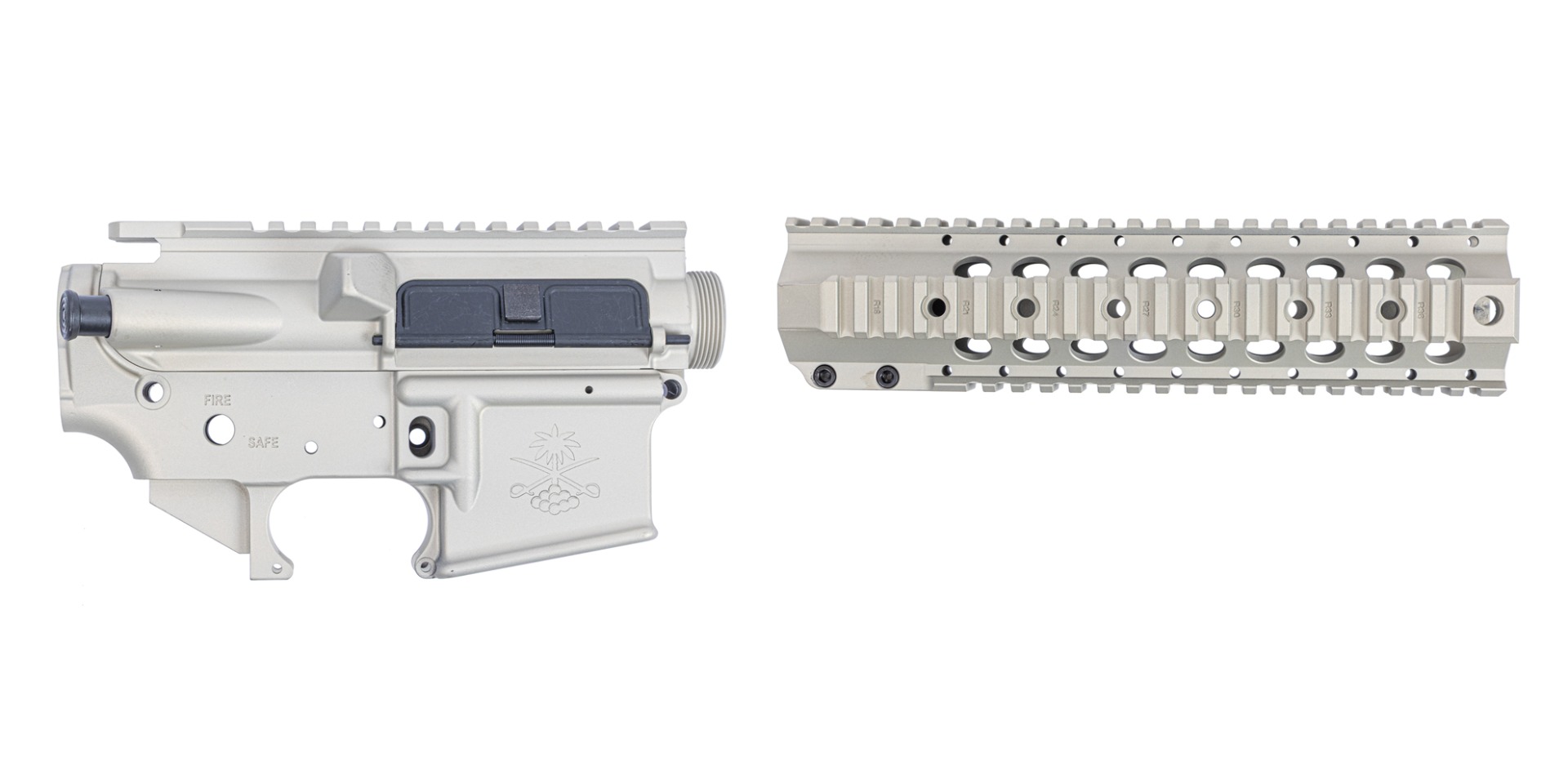 Sabre-15 Builder Set - 9" Quad Rail, Champagne