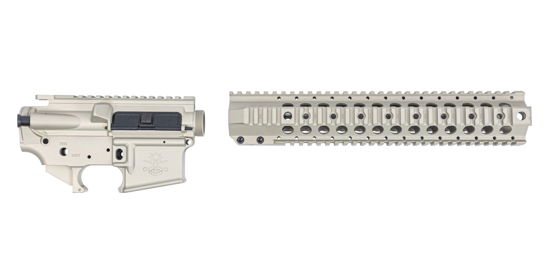 Sabre-15 Builder Set - 13" Quad Rail, Champagne