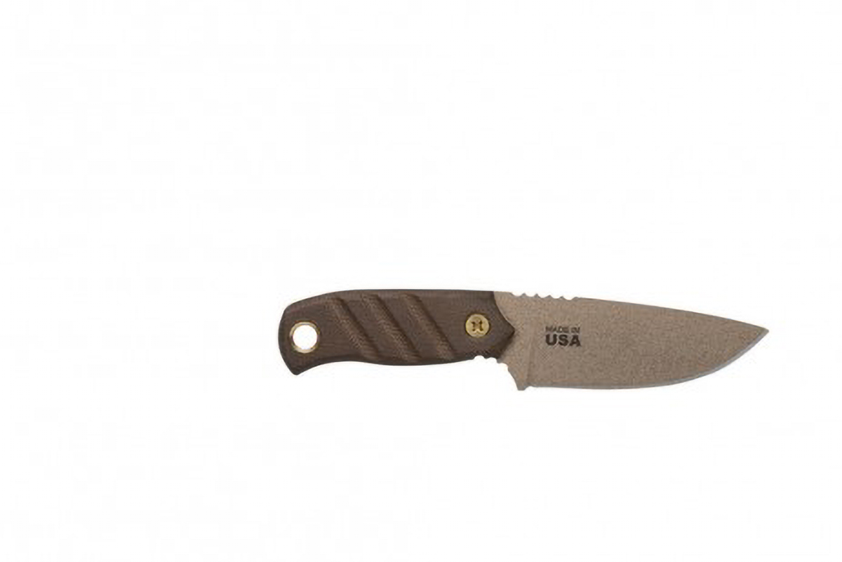 TOPS Knives Baja 3.0 Fixed Blade Knife, Green Canvas Micarta - BAJA-03