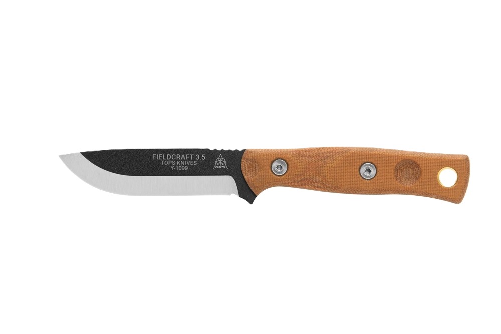 TOPS Knives Fieldcraft 3.5 with 90 Spine and FSPB - MBROS-01-SF