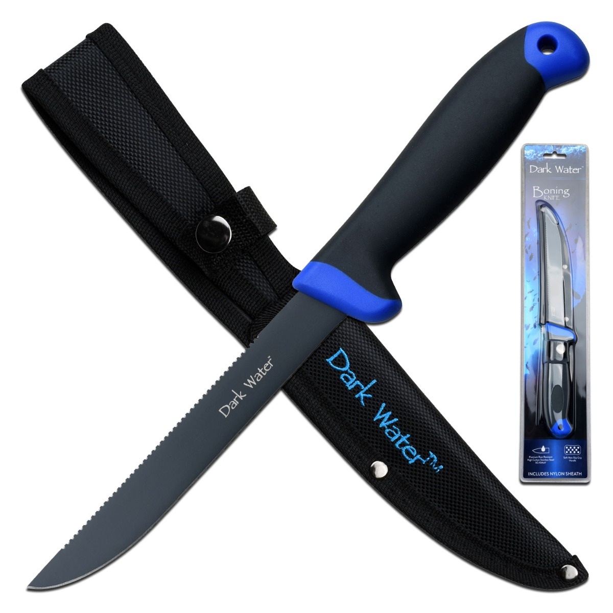 Dark Water Fixed Blade Knife, Clam - DW-FIX002CS