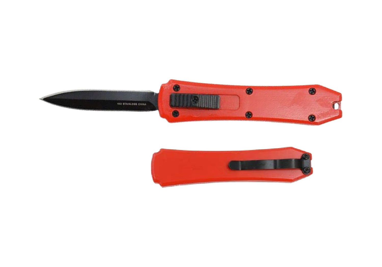 Master Cutlery 5.25" Mini OTF Knife, Red - OK-09-02