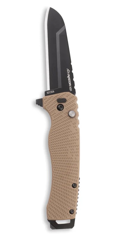OUTDOOR EDGE RAZOR XD1 | 3.0" FOLDER | HEAVY DUTY CARRY KNIFE | TAN SCALE W/ BLACK SHEEPSFOOT  - XD130A-C - Outdoor Edge Knives