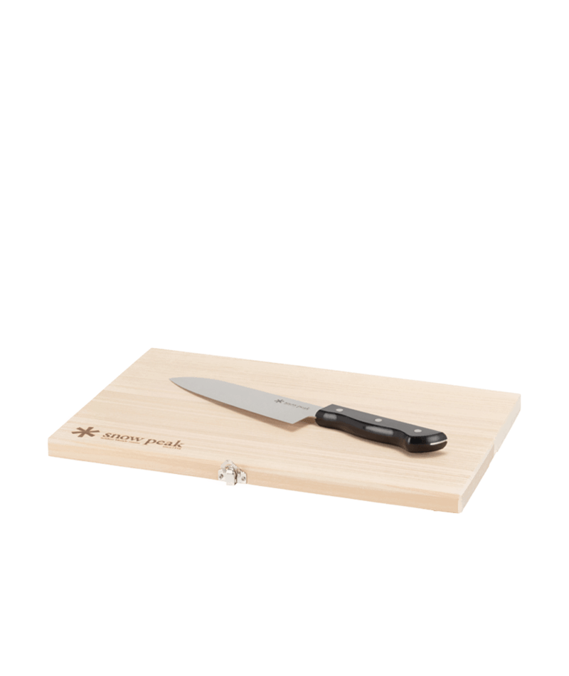 Snow Peak Chopping Board Set L Camp Kitchen Prep Board, Natural Wood - CS-208