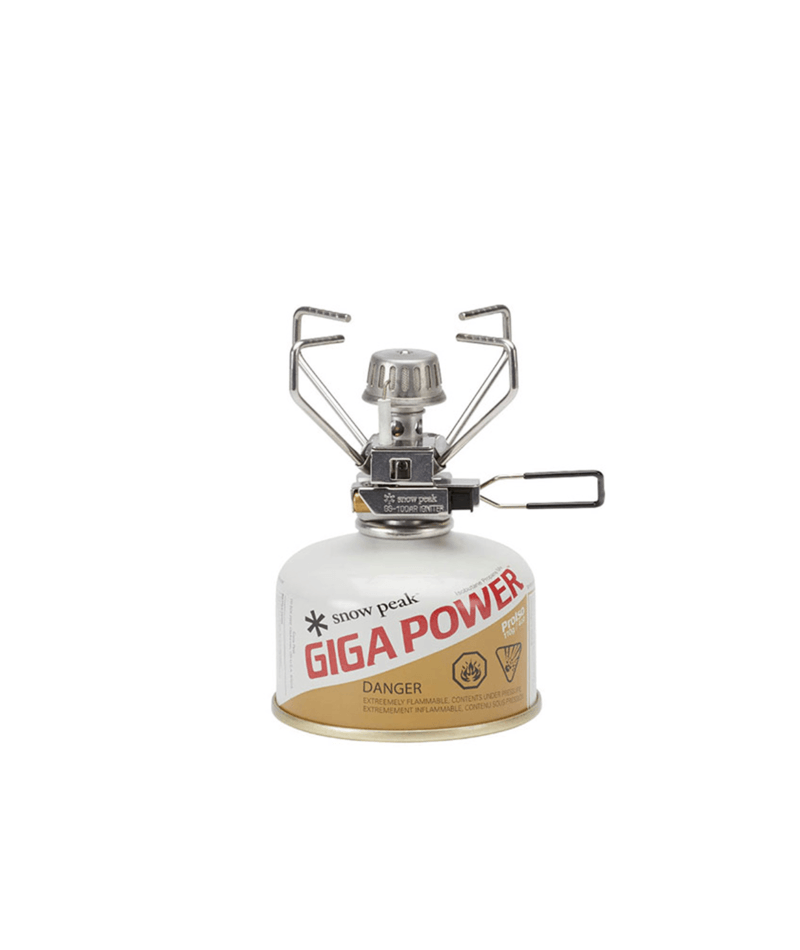 Snow Peak GigaPower Stove 2.0 Auto Backpacking Stove, Silver - GS-100AR2-US