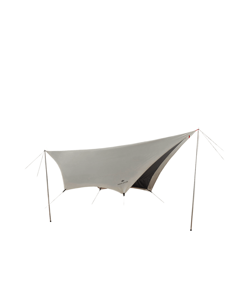 Snow Peak Takibi Tarp Hexa Set Camping Tarp, Ivory - TP-440S-US