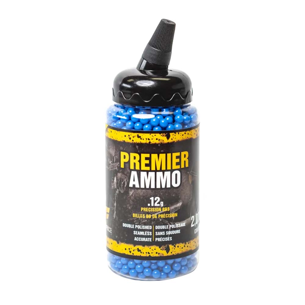 Game Face Premier Ammo 6mm, .12 Gram, 2,000 Count, Blue - U-SAP2000-P - Game Face