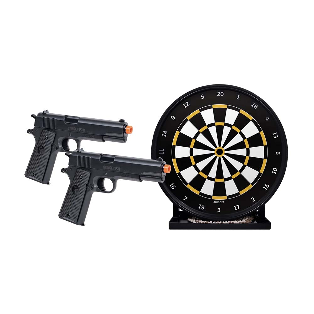Game Face Stinger Challenge Kit 6mm Airsoft Pistol Kit, Black - ASP311BDK - Game Face