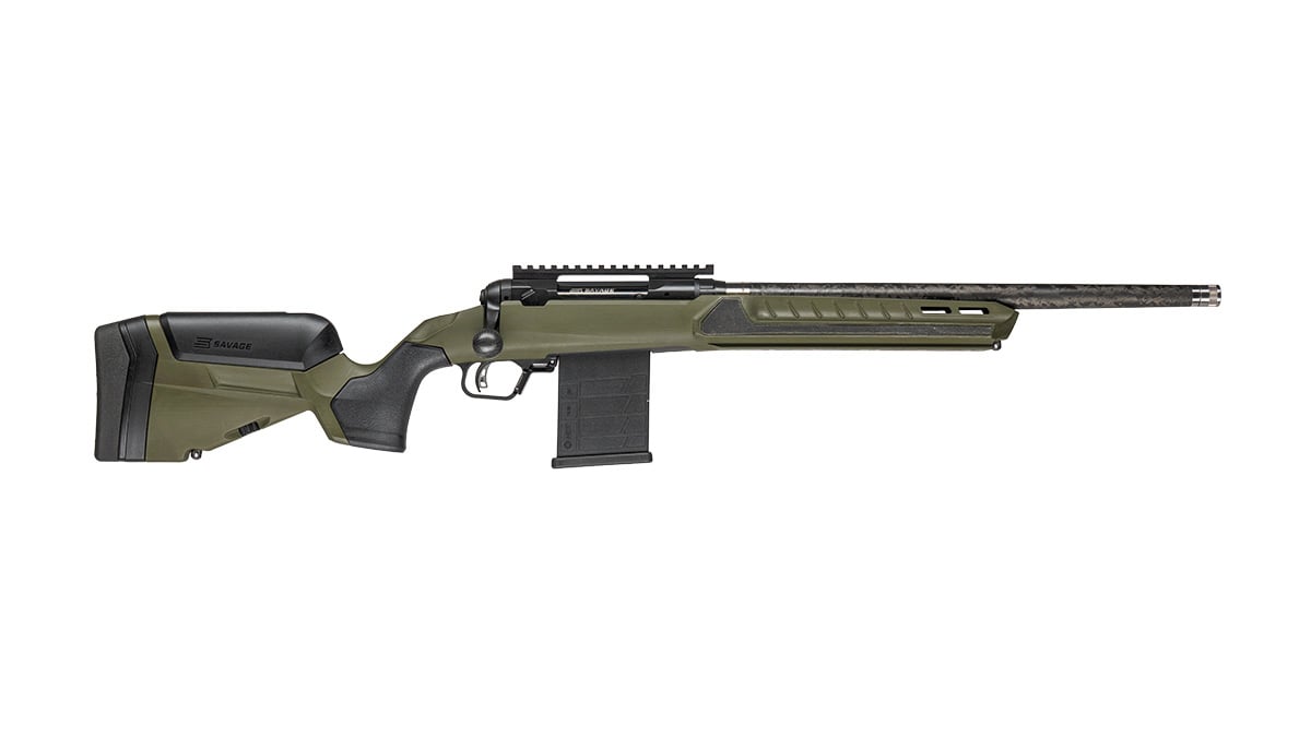 Savage Arms 110 Ultralite Predator .300 AAC Blackout 16" RH Bolt Action Rifle, Hunter Green - 32663