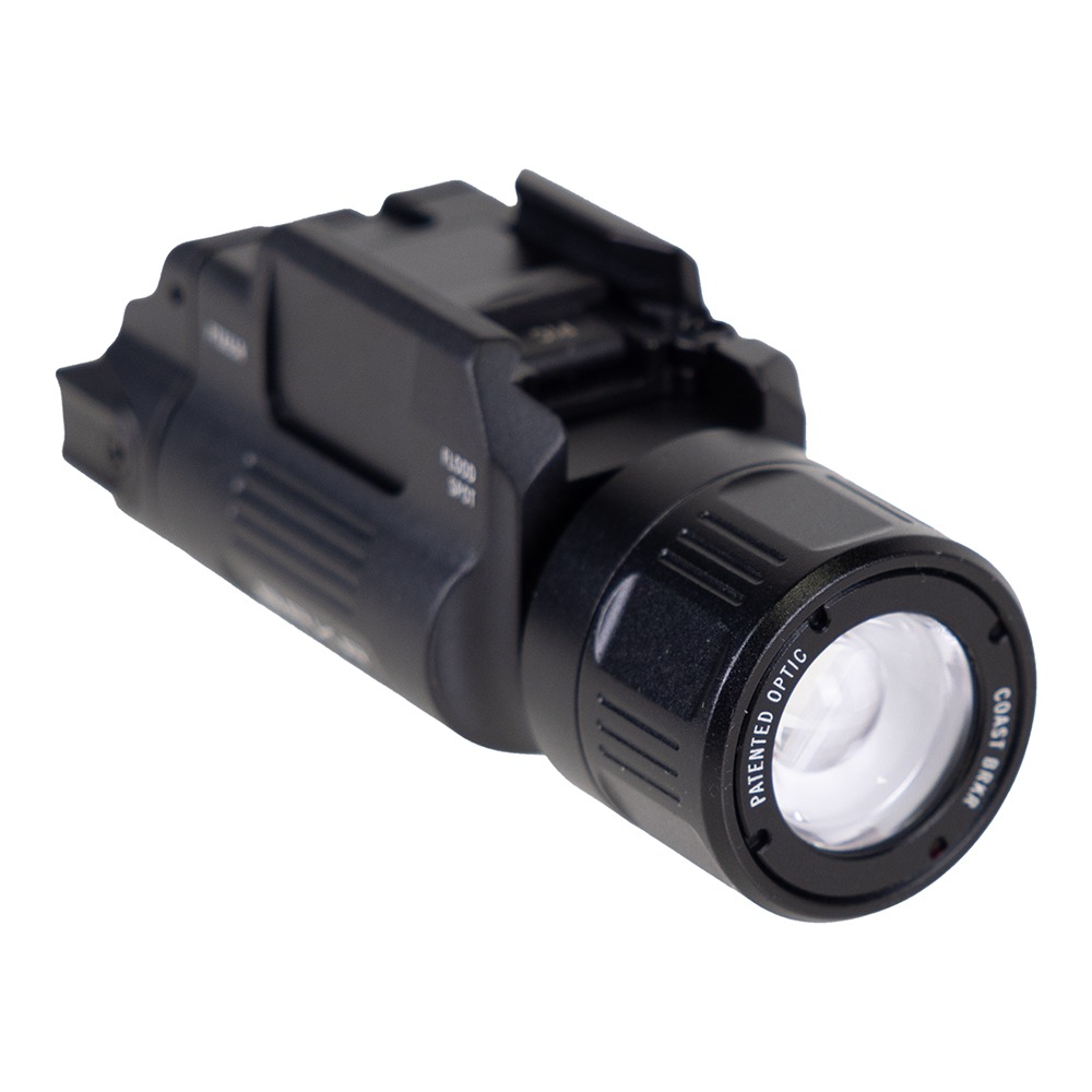 Coast Products COAST PTX65R 1000 Lumen Rechargeable Tactical Weapon Light, Black - 31542
