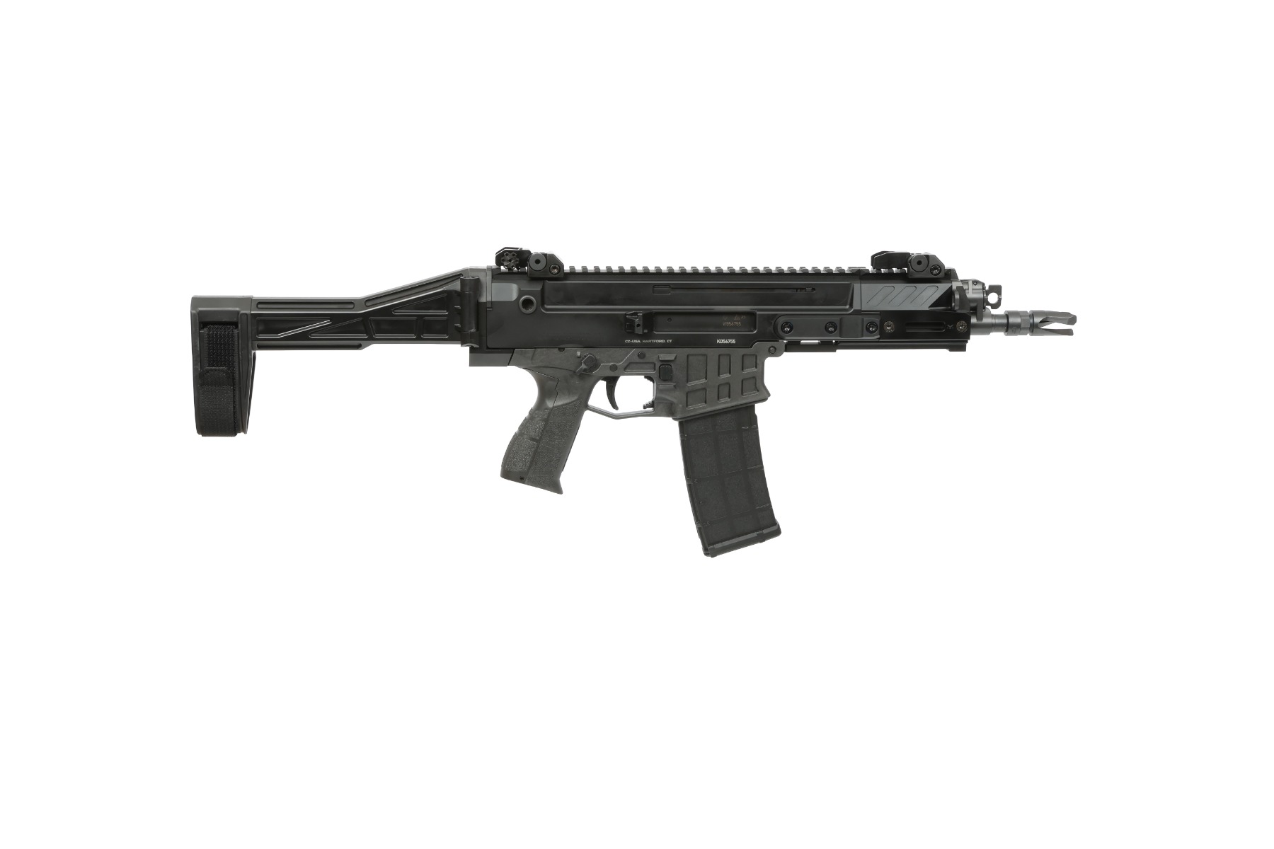 CZ Bren 2 MS 223 REM/5.56 NATO 8" Pistol, Black - Cz