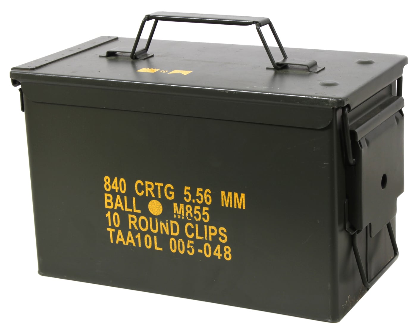 Surplus Grade A 50 Cal. Metal Ammo Cans, OD Green - SP9102