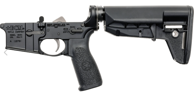 Bravo Company BLEM Complete Lower Receiver w/ Mod-2 SOPMOD Stock Black - Bravo Company Manufacturing