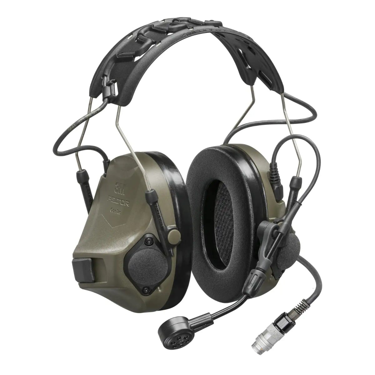 3M Peltor ComTac VIII Hearing Defender 23dB Electronic Earmuff, OD Green - 3M Peltor