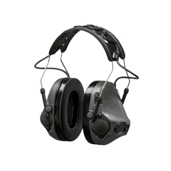 3M Peltor ComTac VIII Hearing Defender 23dB Electronic Earmuff, Charcoal Grey