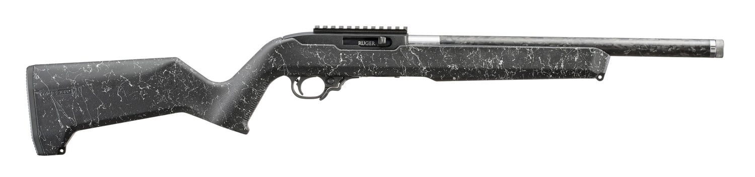 Ruger 10/22 Carbon Fiber .22 LR 16" TB 10rd Semi Auto Rifle, Speckled Black - 32014 - Ruger