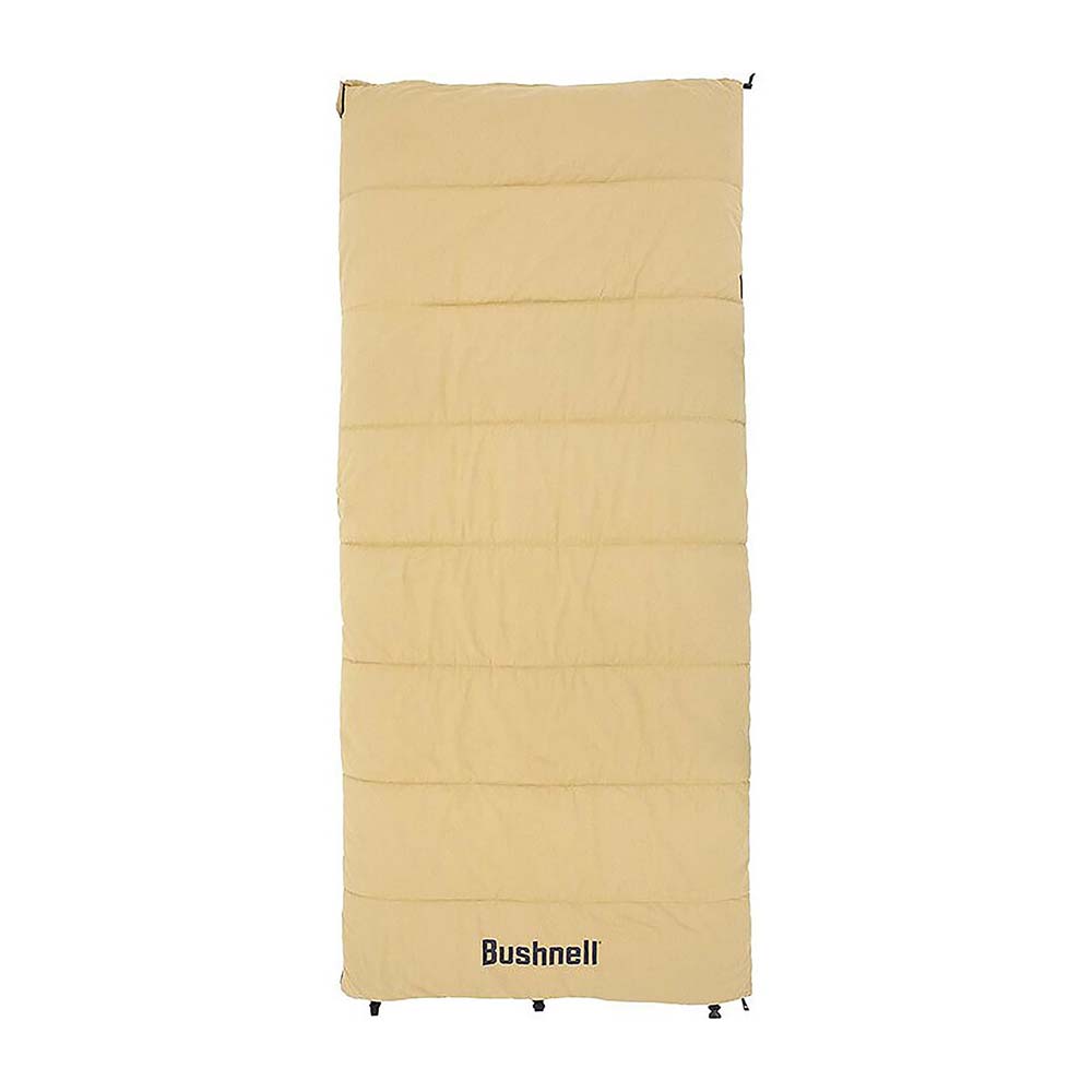 Bushnell 30°F Rectangular Canvas Sleeping Bag, Brown - 50069