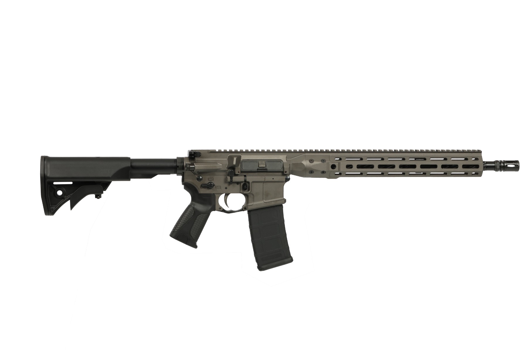 LWRC IC-DI BILLET 16.1" 5.56 NATO 30rd AR-15 Rifle, Tungsten Cerakote - LWRC
