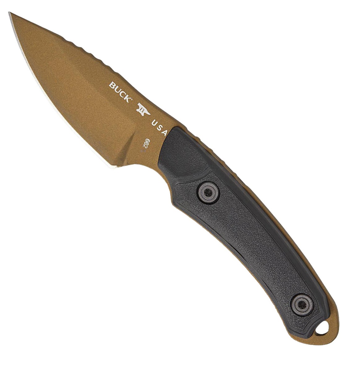 Buck Knives Buck Alpha Scout Backcountry Drop Point Fixed Knife, Black - 0662BKS1-B