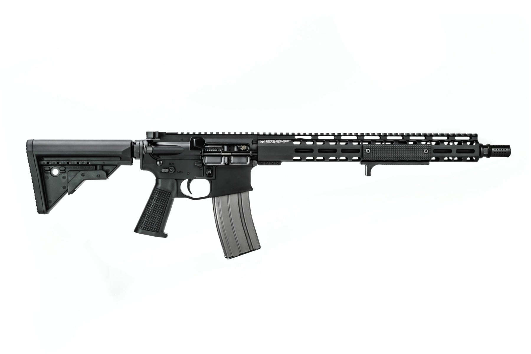 Griffin Armament Recce 16" 223 Wylde AR Rifle, Black - Griffin Armament