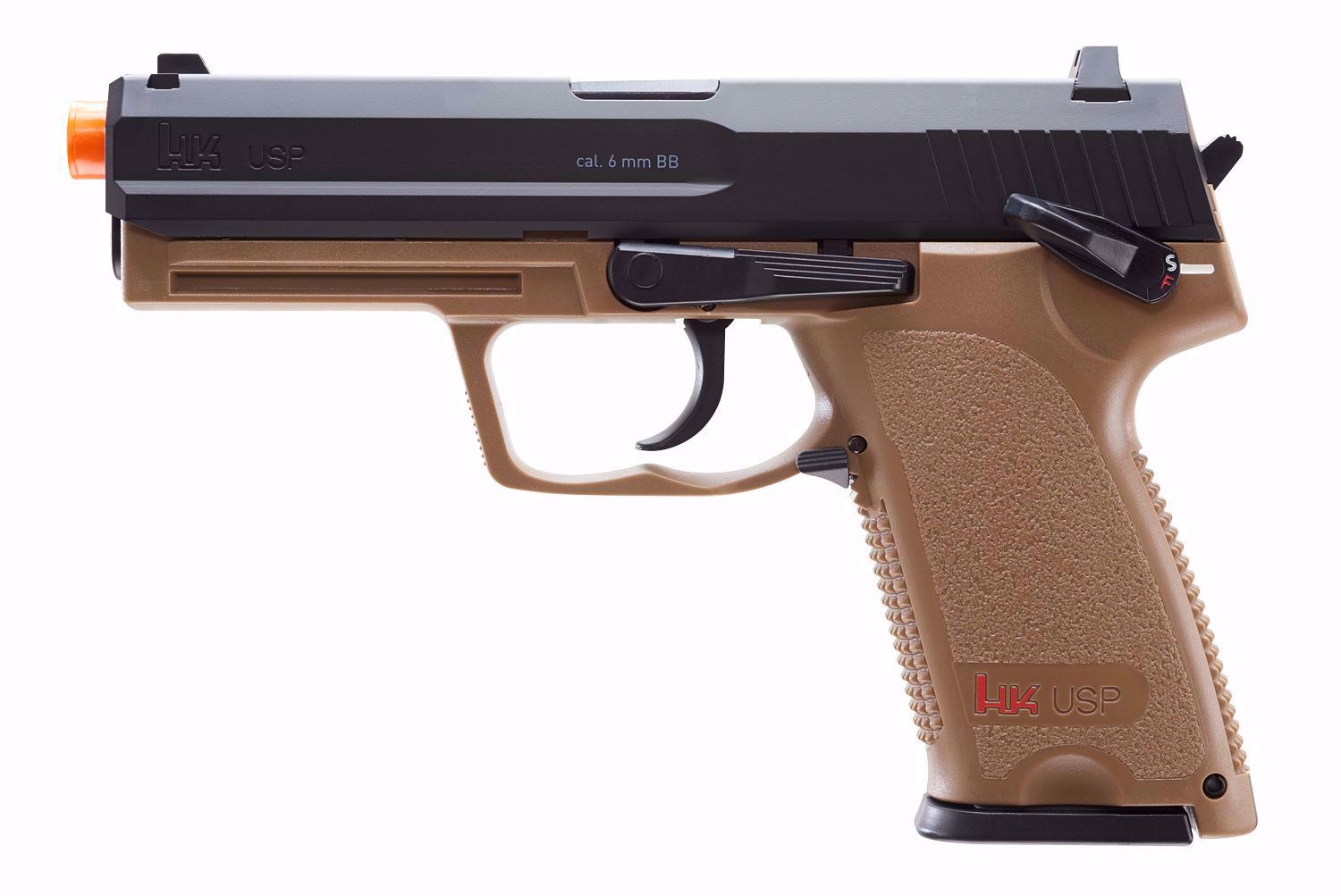 Elite Force HK USP CO2 6mm Airsoft Pistol, FDE - 2275023