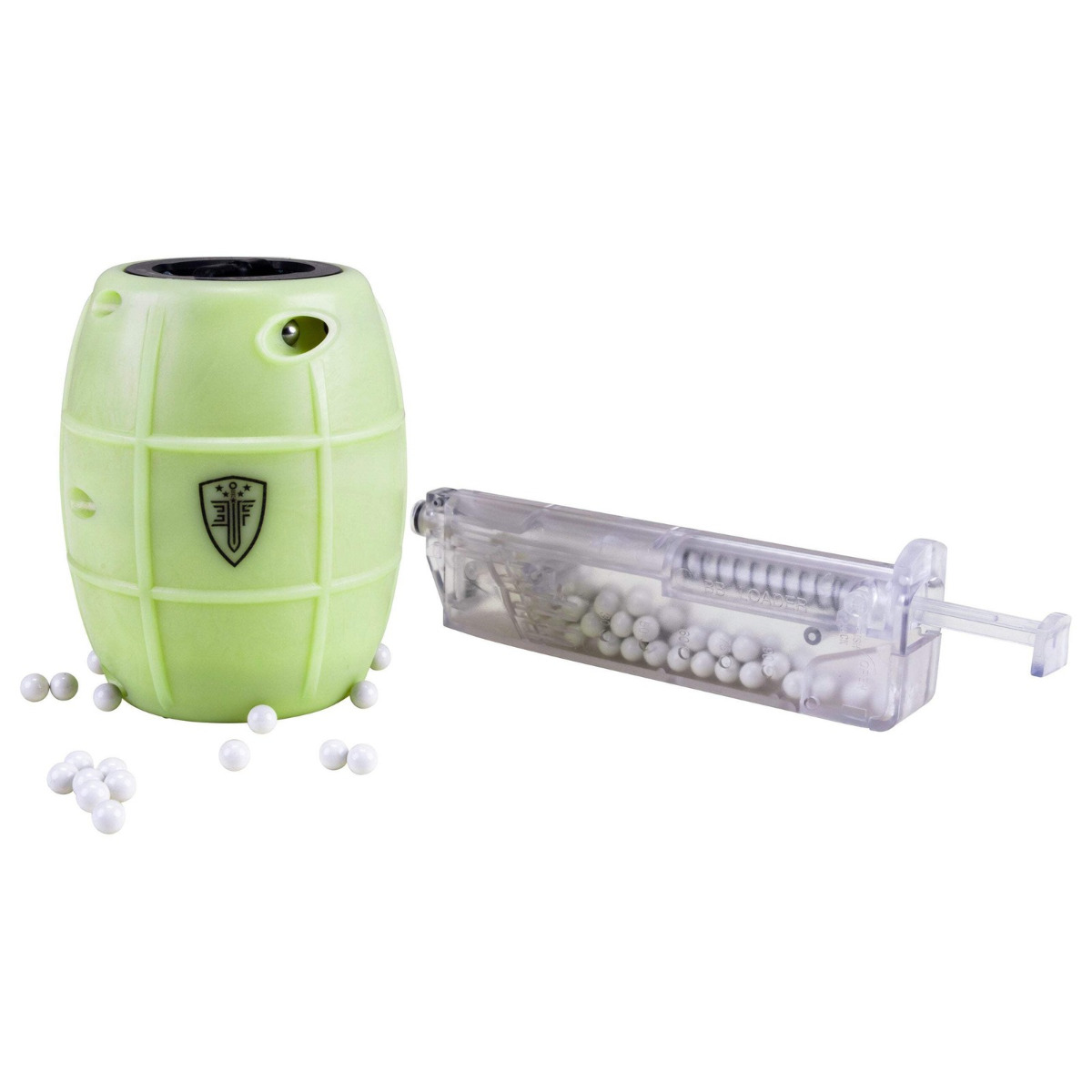 Elite Force Hailstorm Airsoft BB Grenade, Glow In The Dark Green - 2211368