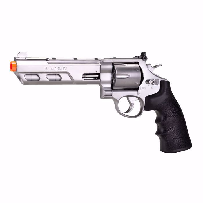 Elite Force Smith & Wesson 629 Competitor Airsoft Revolver, Silver/Black - 2275918