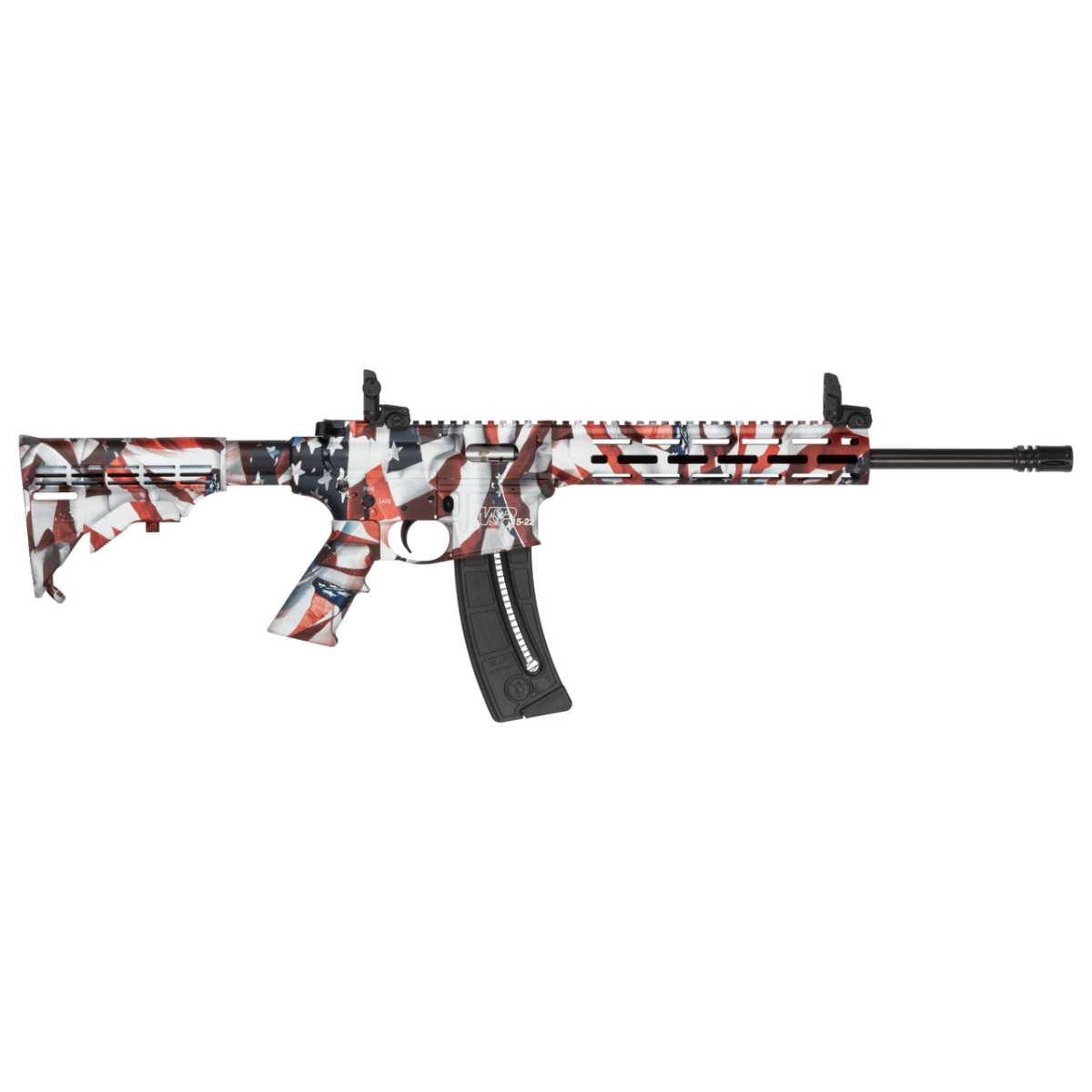Smith and Wesson M&P15-22 Sport 16.5" .22LR 25rd, American Flag - Smith & Wesson