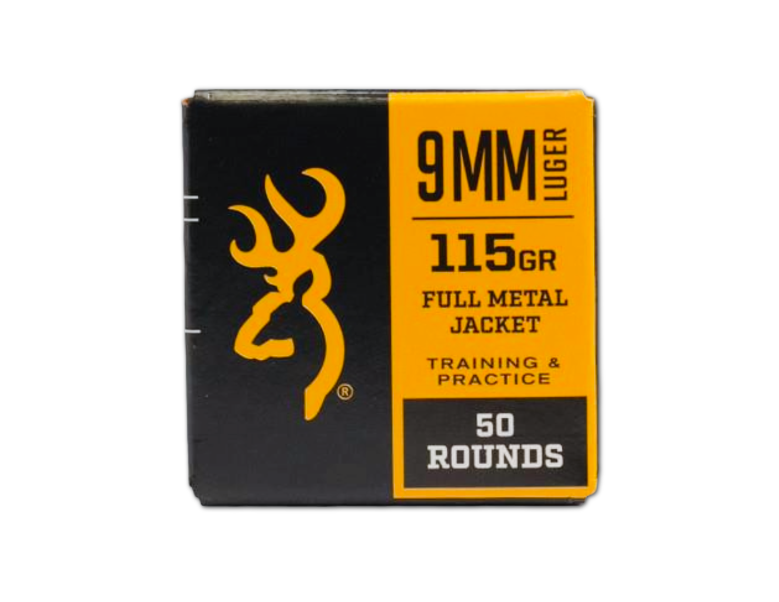 Browning 9mm 115gr FMJ Ammo, 50rds - B191800093 - Browning