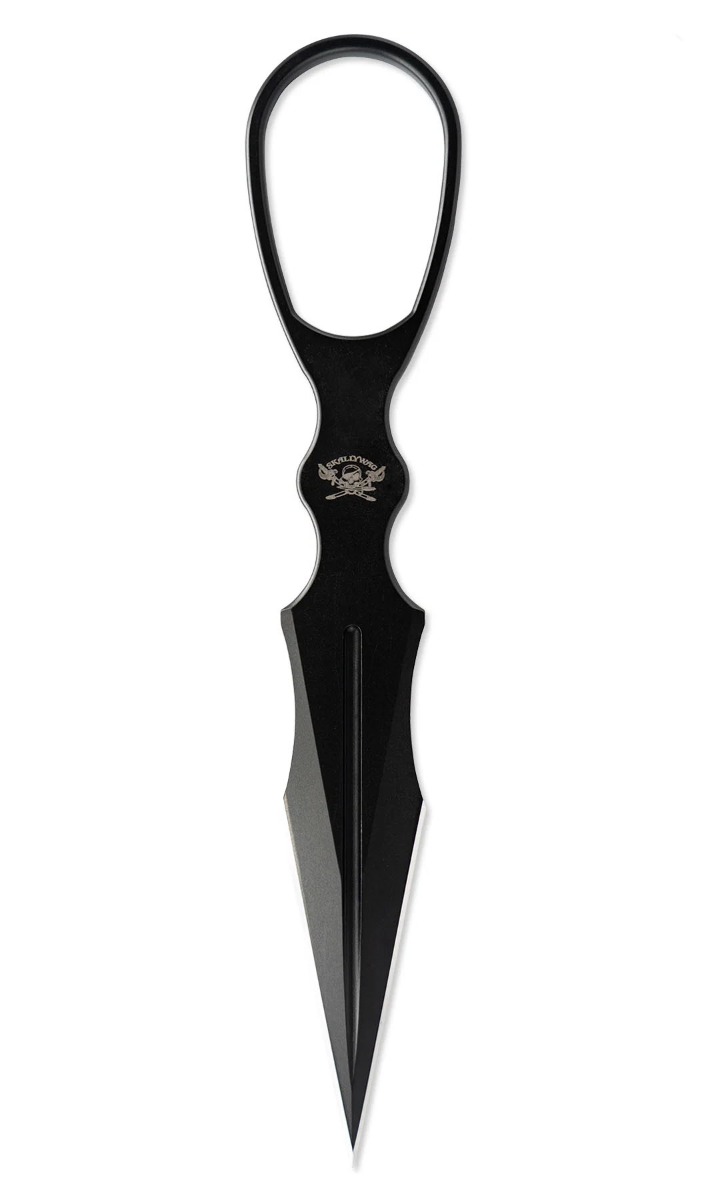 Skallywag Tactical D2 Dagger, Black Knife
