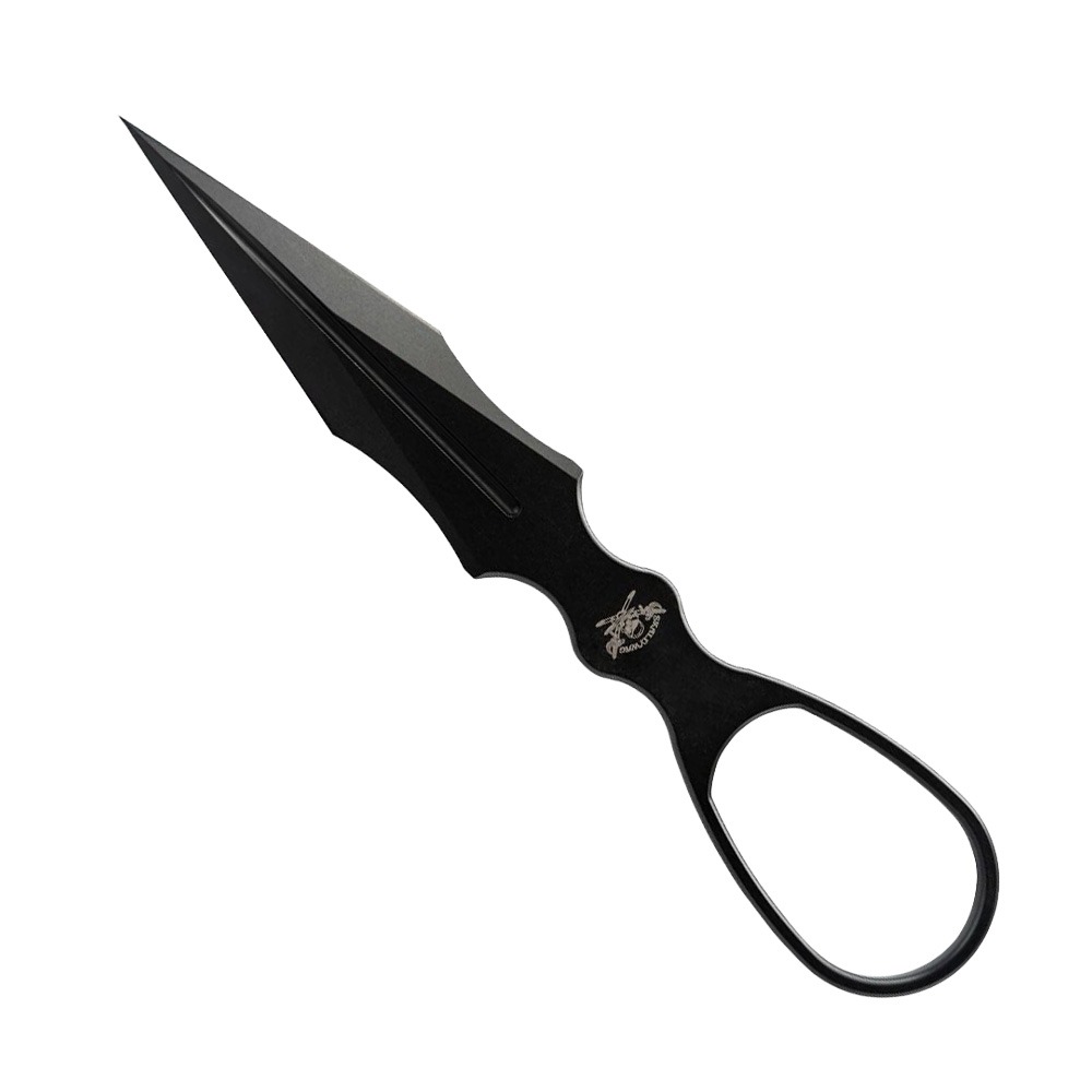 Skallywag Tactical D2 Dagger, Black Knife