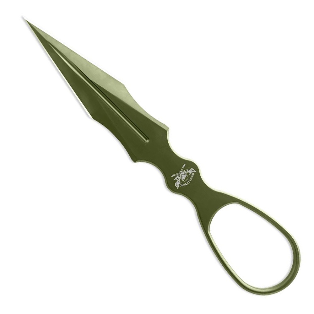 Skallywag Tactical D2 Dagger, OD Green Knife - Skallywag Tactical