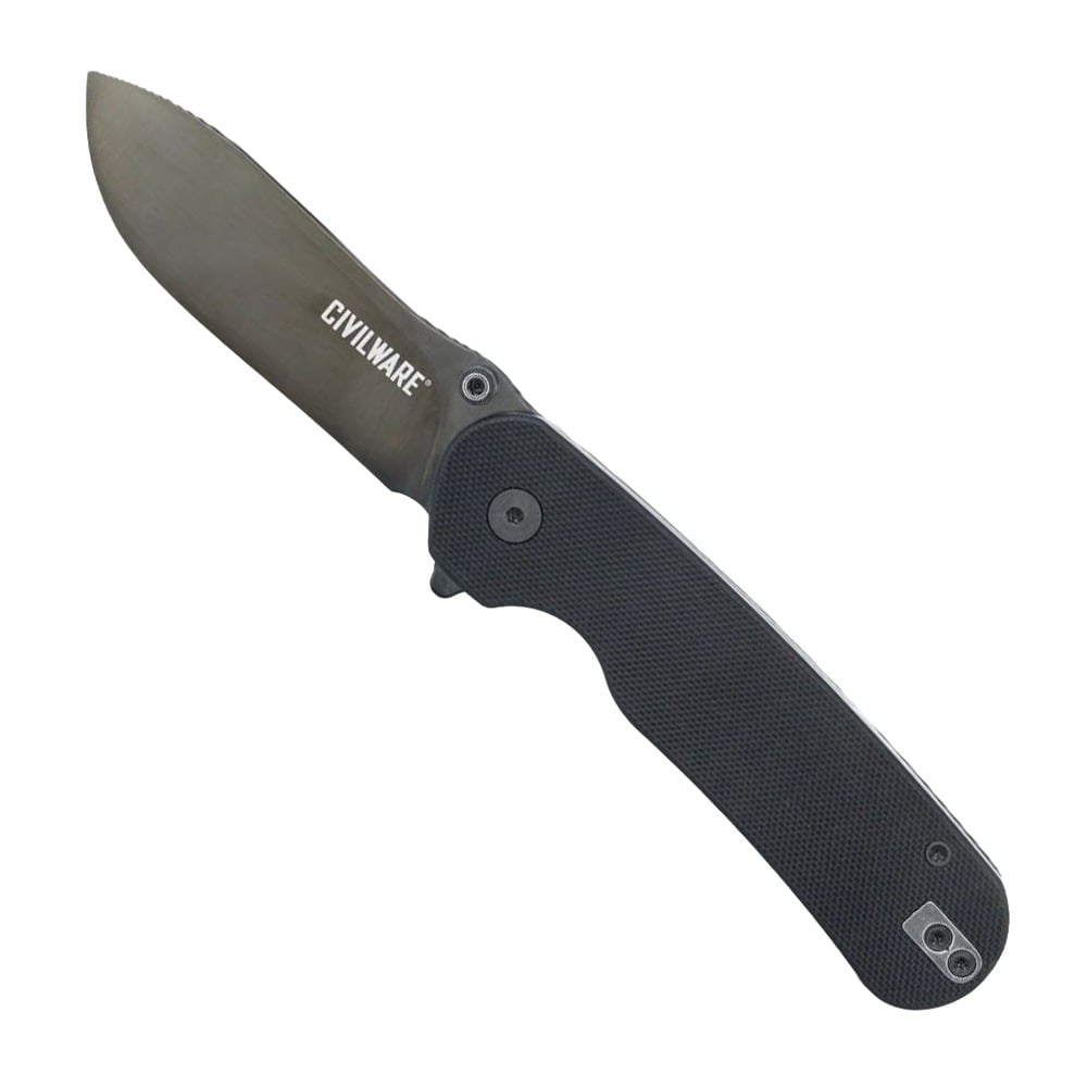 Civilware General, Black DP Folding Knife - Civilware