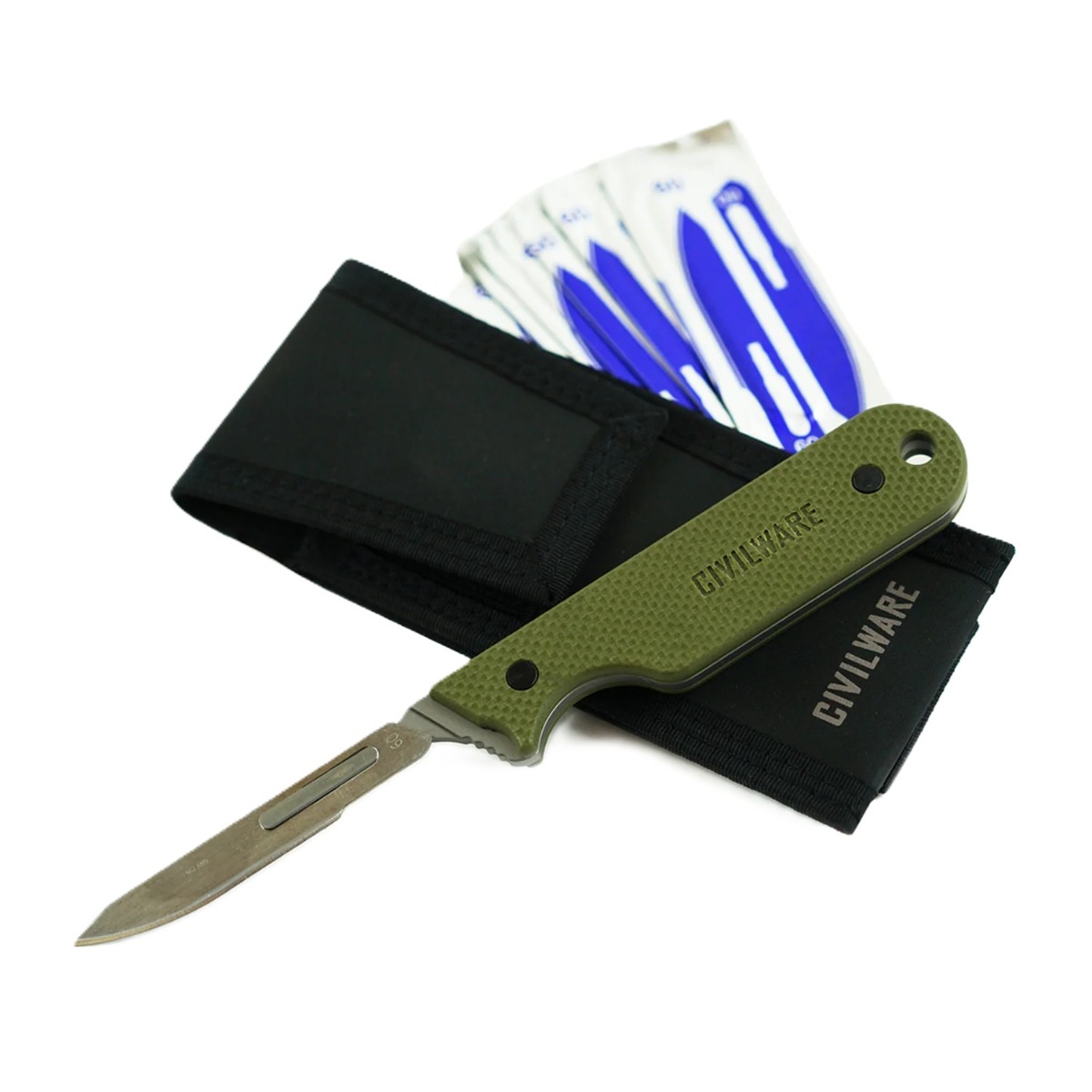 Civilware IBK Scalpel Fixed, OD Green