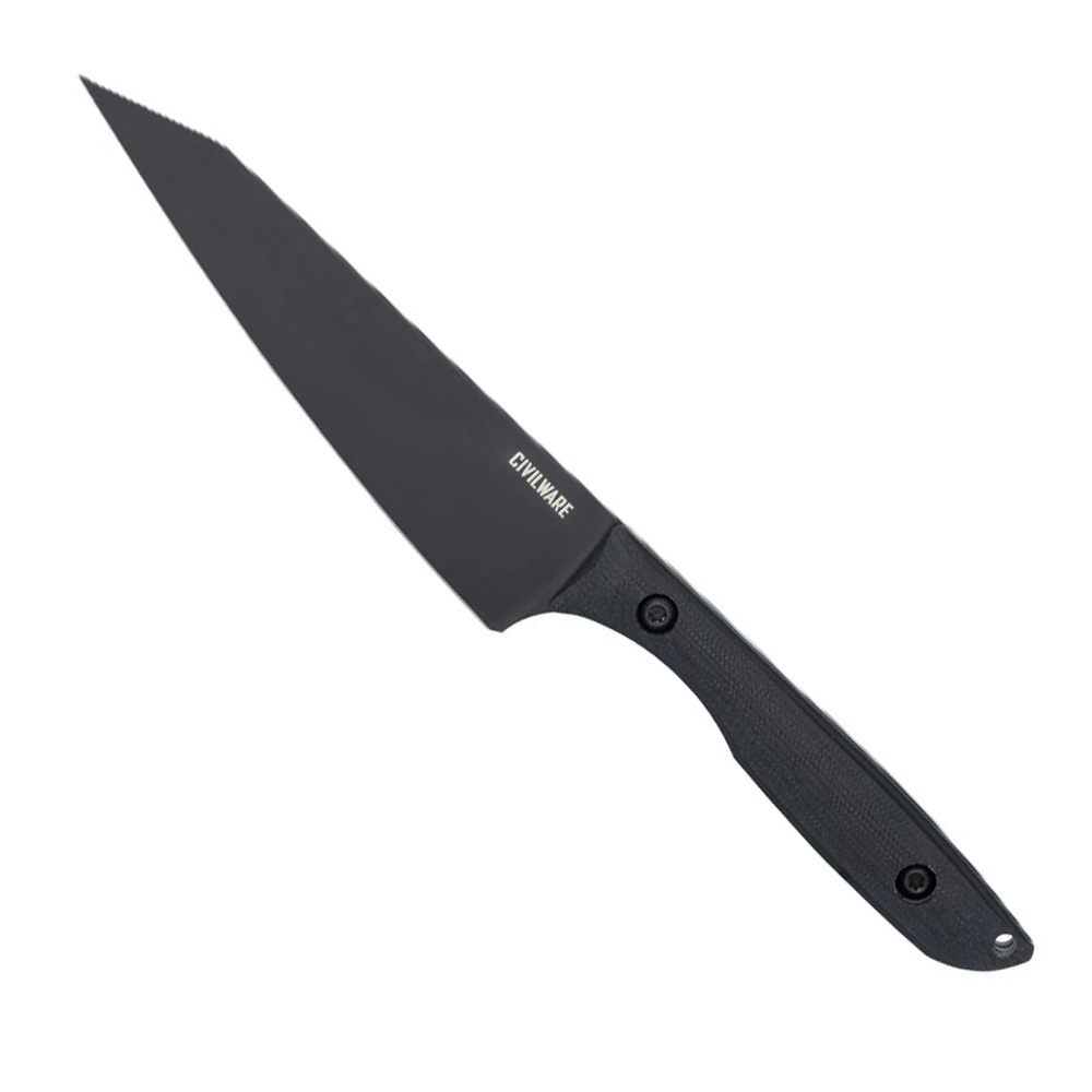 Civilware Petty, Black/Black Chefs Knife - Civilware