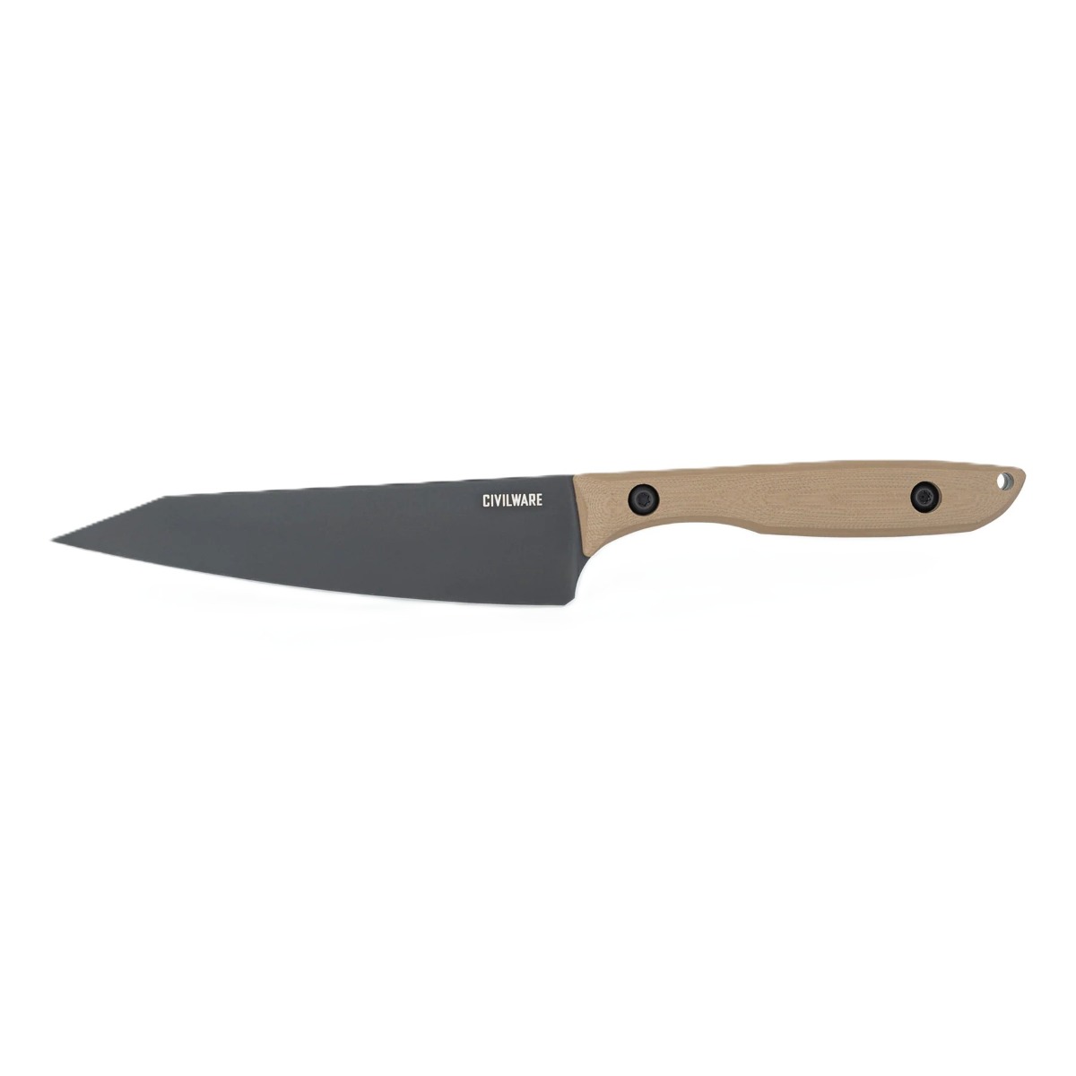 Civilware Petty, Coyote Brown/Black Chefs Knife