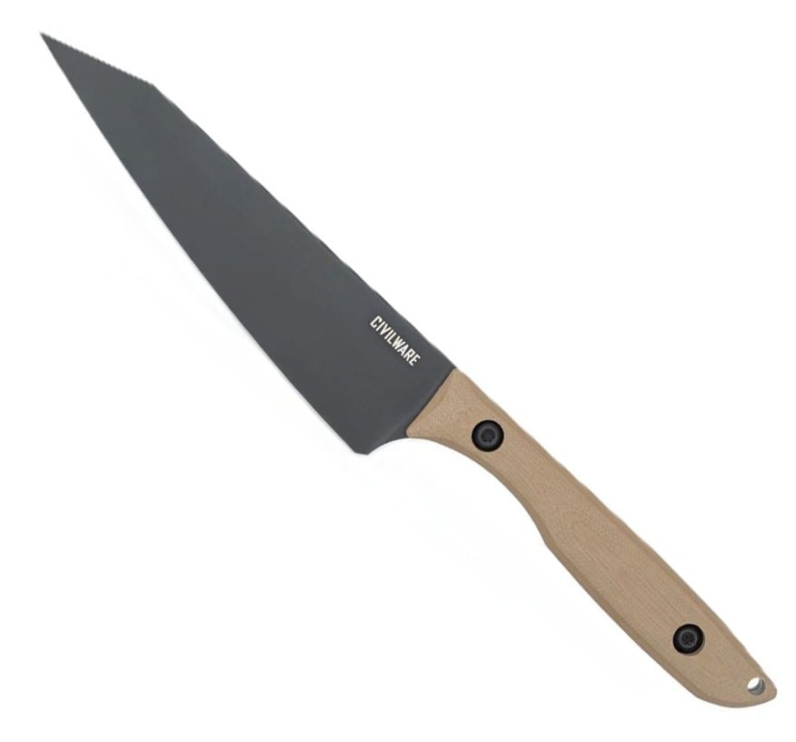Civilware Petty Chefs Knife, Coyote Brown/Black - Civilware