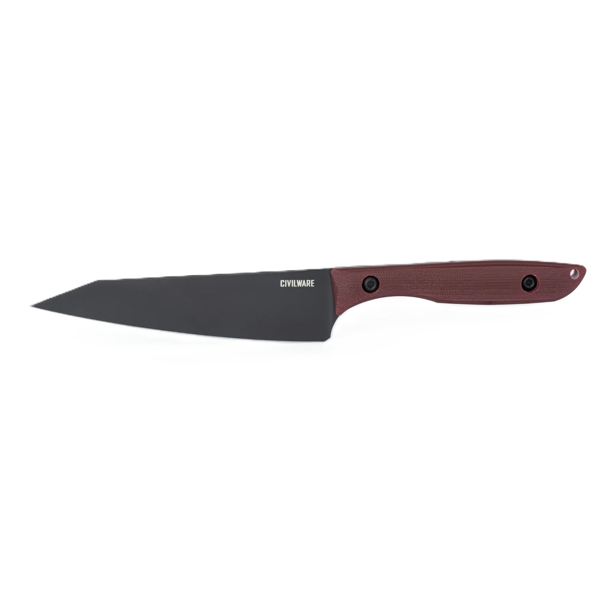 Civilware Petty, Fire Red/Black Chefs Knife