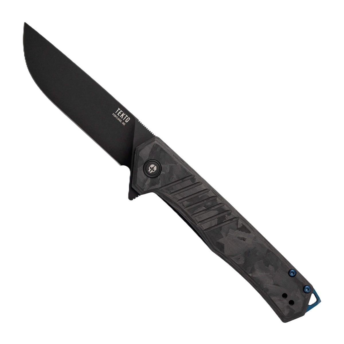 Tekto Knives F1 Alpha Folding Knife, Forged Carbon